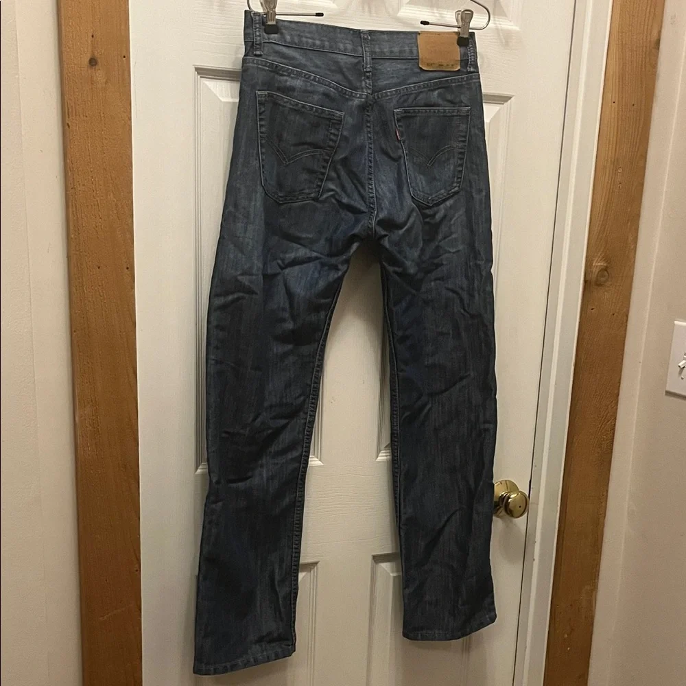 Levi's Men's Straight Jeans in Faded Blue Wash